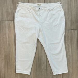 Madewell Curvy Perfect Vintage Jean Women’s 28W White High Rise Crop Denim